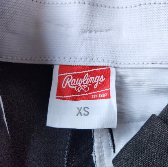 Rawlings Boys' Size XS (4/5) Classic‎ Fit Belted Baseball Pant Black - Picture 3 of 3